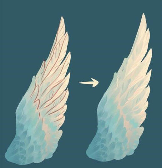 【绘画素材】一些羽翼,翅膀的绘画教学|绘画|羽翼|翅膀_新浪新闻