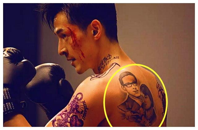 明星纹身有什么含义胡歌一看就是孝子他是纹了个小猪佩奇