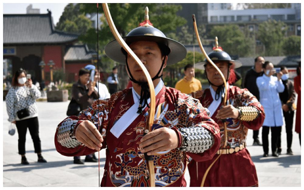 南阳卧龙汉服复原射礼文化 再现古人谦和礼让之风|南阳|汉服|古人