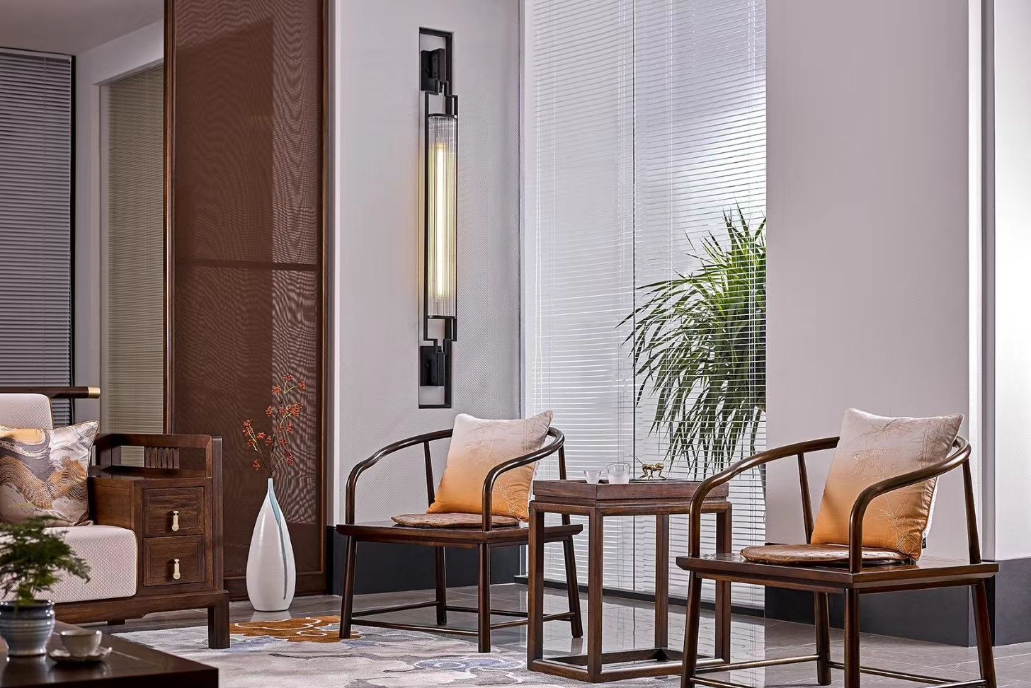 水墨新中式家具风格入户效果图集