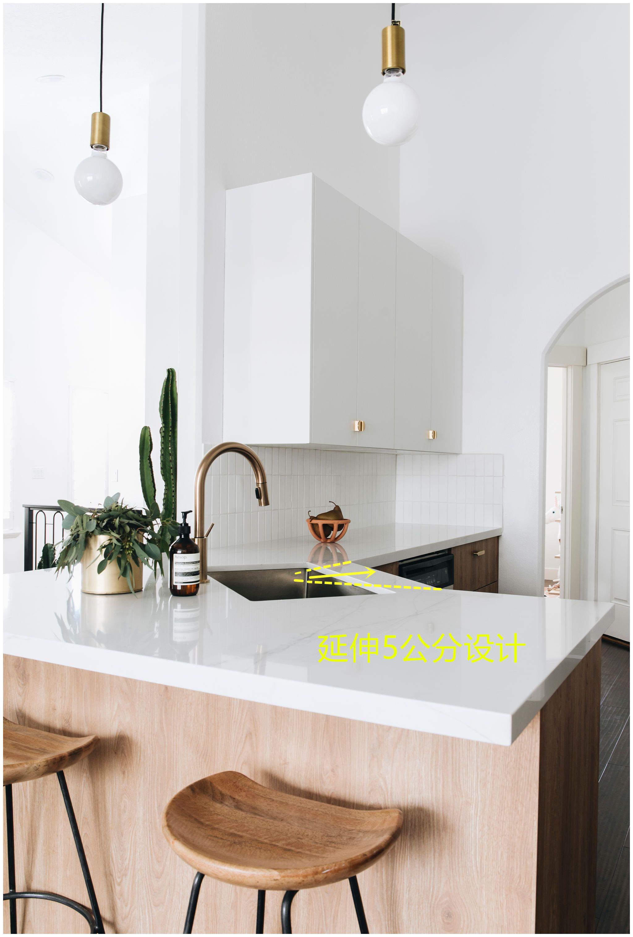 回家我也这样斜45度装水槽 台面空间充分利用 洗菜置物都方便 水槽 台面 拐角 新浪新闻