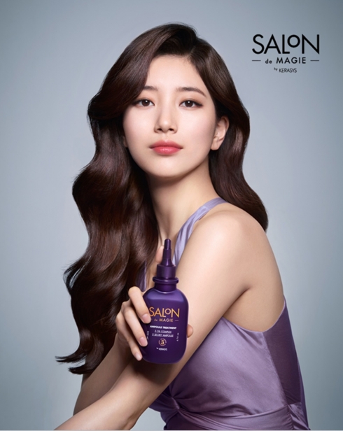 韩国女艺人秀智拍代言品牌最新宣传照