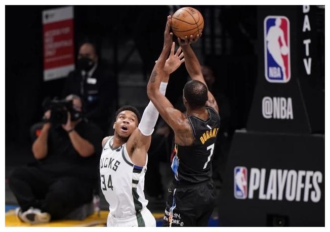 抢七半场!篮网53比47雄鹿!杜兰特20分字母哥15分!