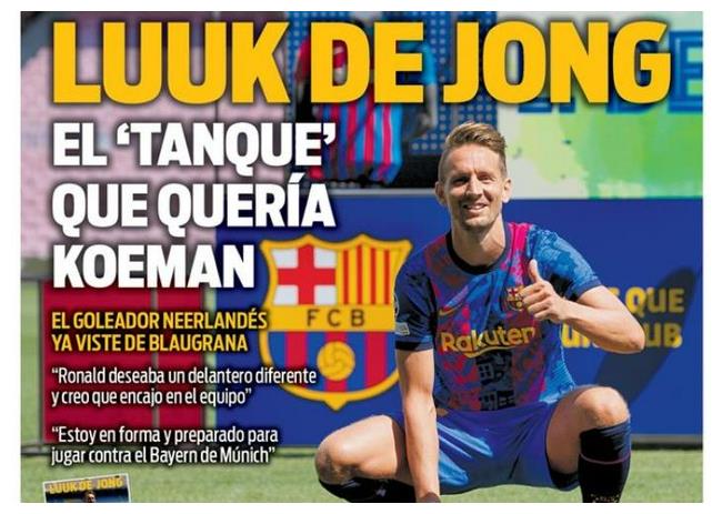 曝科曼给球队下达命令必须给卢克德容送传中球