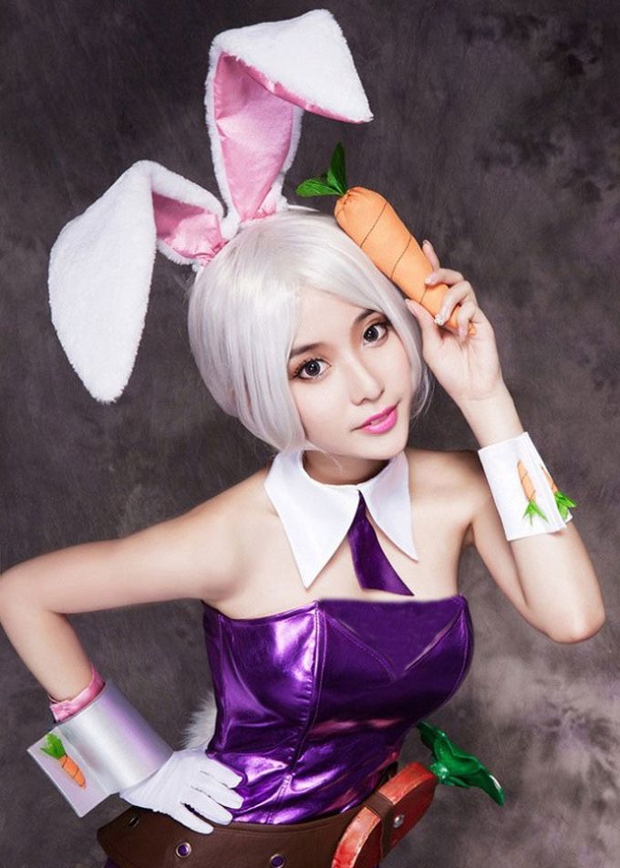 英雄联盟:兔女郎瑞雯cos秀,黑丝大长腿一览无余!_高清图集_新浪网