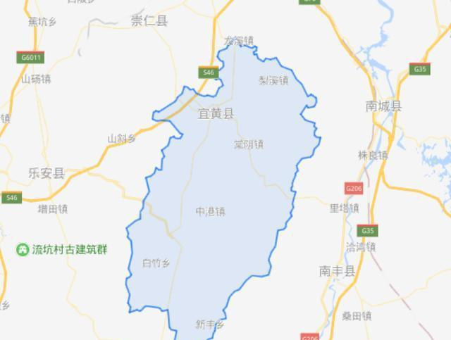 在地理位置上,宜黄县位于江西省中部偏东,抚州地区南部.