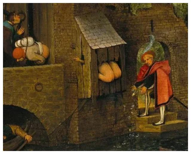 中世纪油画厕所图片