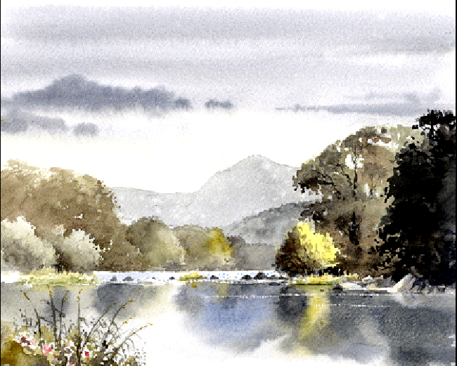 英国顶尖水彩画家戴维贝拉米的风景绘画作品