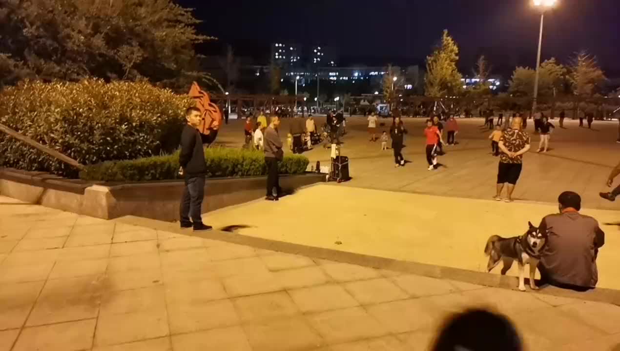 秋天的第一次晚上逛公园,感觉就是不一样啊