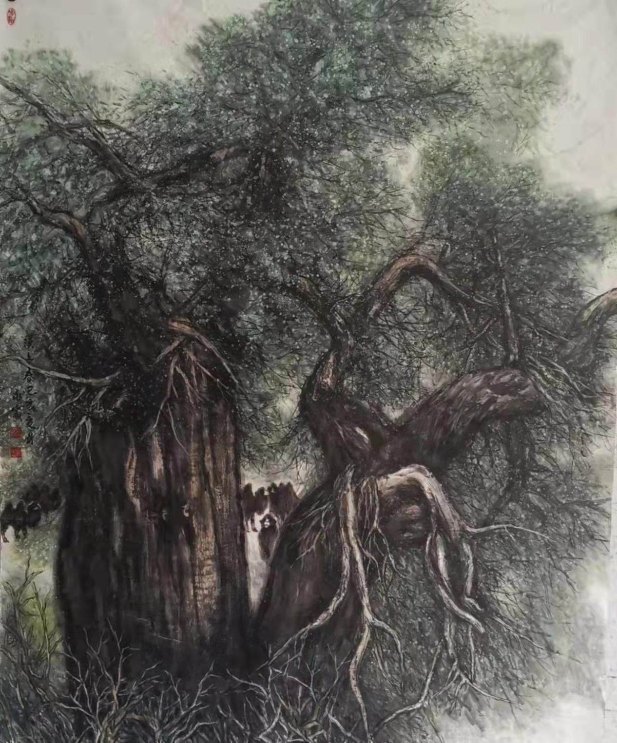 虎啸丹青艺展风采著名画家杨永家