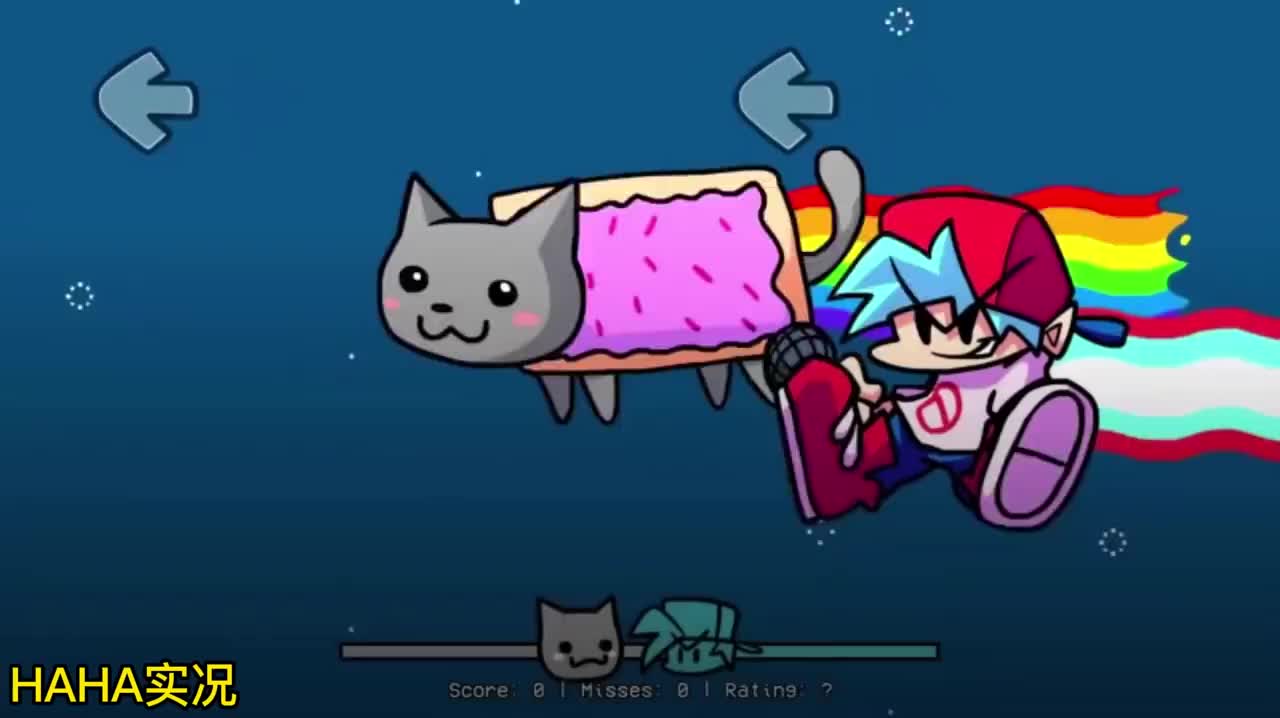 周五晚说唱362期小红挑战彩虹猫fnf模组游戏