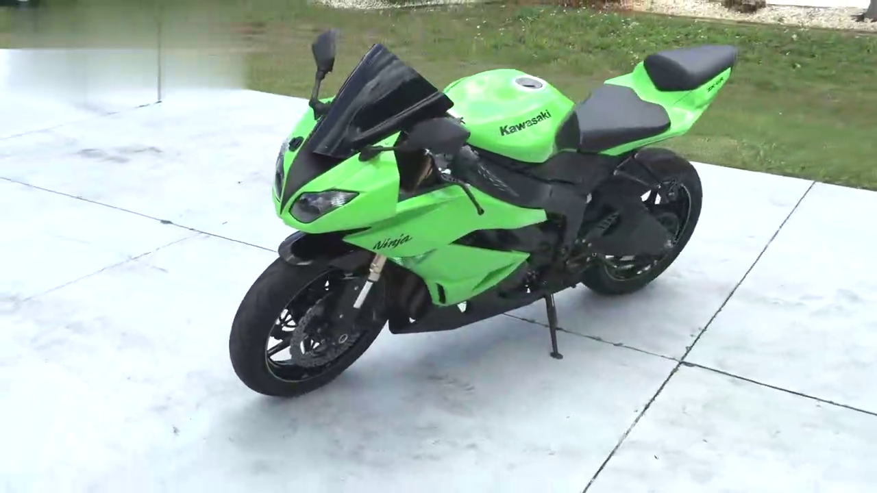 摩托车之家kawasakininjazx6r改装天蝎排气