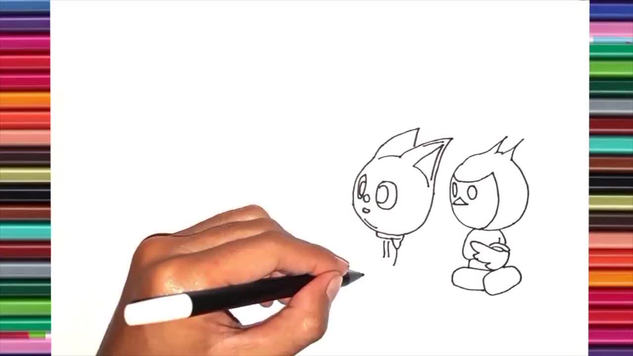 迷你特工队素描画:抱毛绒娃娃的露西