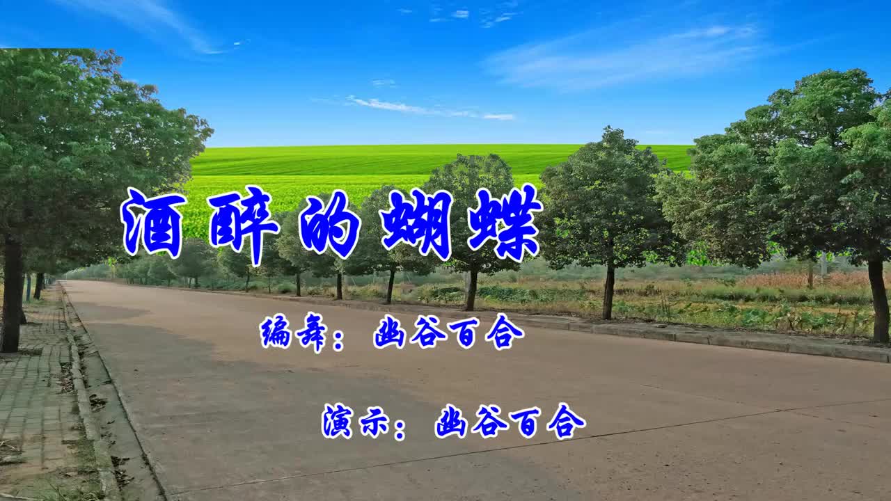 一支优美而抒情的广场舞酒醉的蝴蝶怎么也飞不出花花的世界