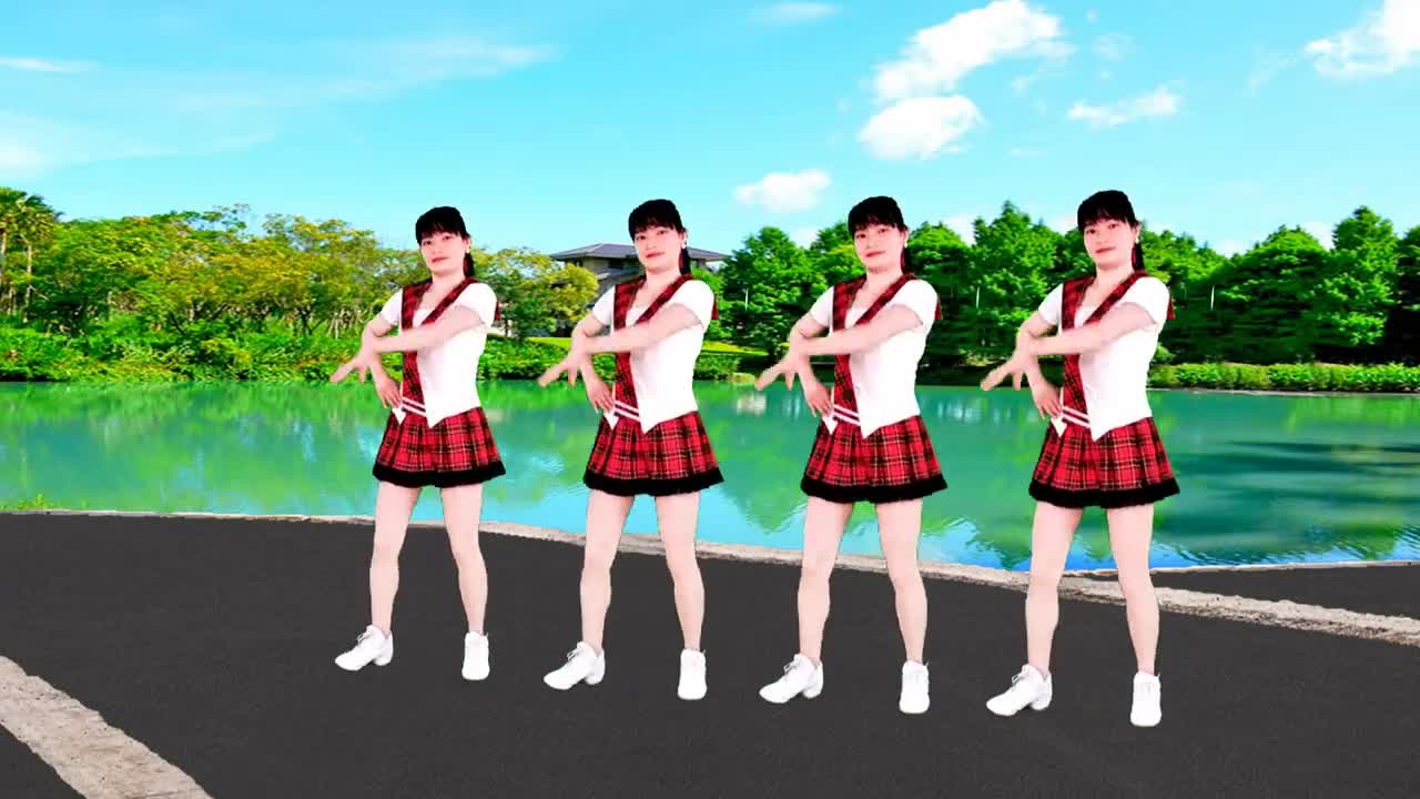 广场舞《老妹你真美》十六步,挺活泼,简简单单图个乐