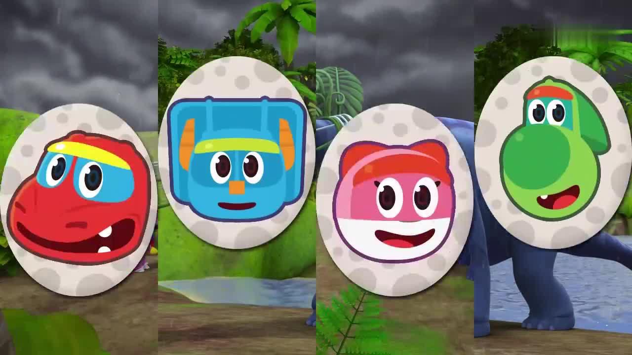 帮帮龙:迷惑龙的好点子,救回水里的迷惑龙,受到大家夸奖!