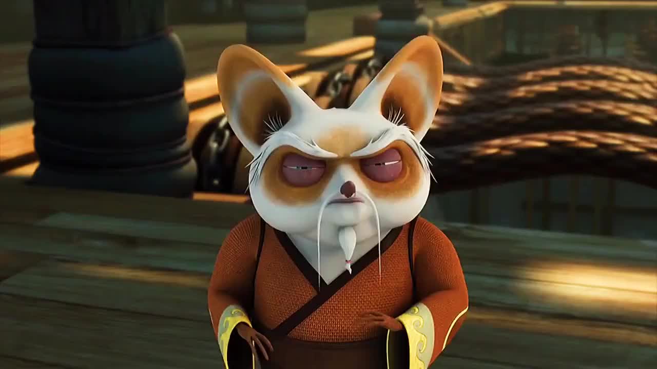 功夫熊猫:师傅被鹅爸爸,折磨奔溃!