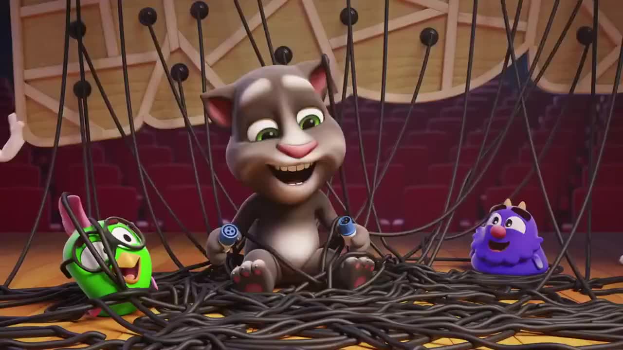 会说话的汤姆猫家族全新短片之飞机修理工