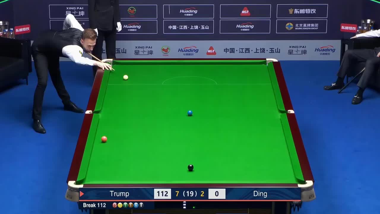 特鲁姆普远台一剑封喉直接登顶，单赛季豪夺5冠，丁俊晖已尽力了