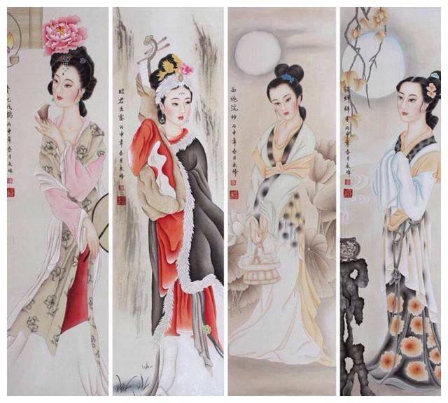 历史上的四大美人,有三位是历史人物,有一位美人竟是虚构的