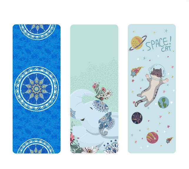 uv打印机瑜伽垫彩印效果图