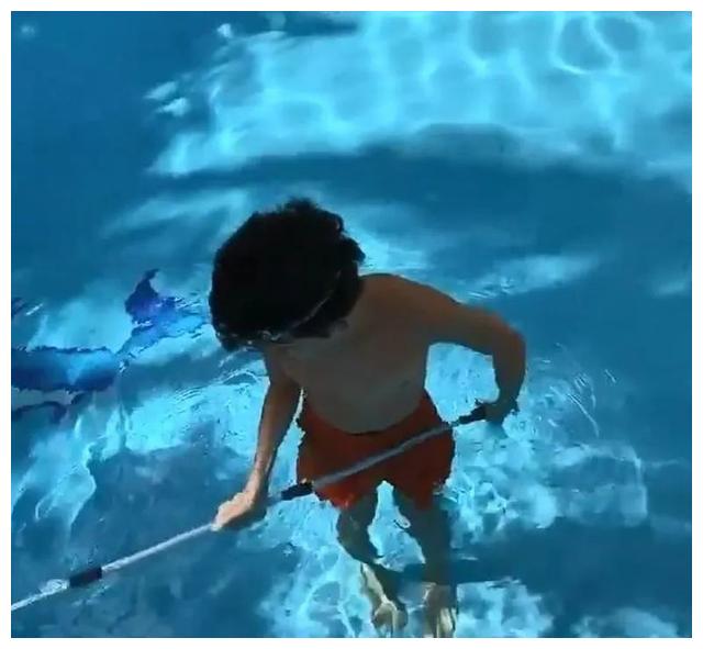 张柏芝晒13岁儿子腹肌照,身材不输爸爸谢霆锋,网友:这不算腹肌