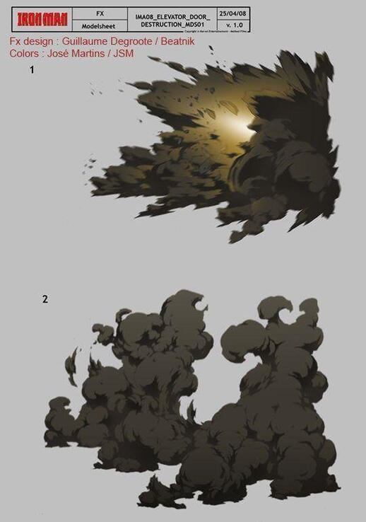 【绘画素材】一组爆炸效果画法素材参考又来啦!