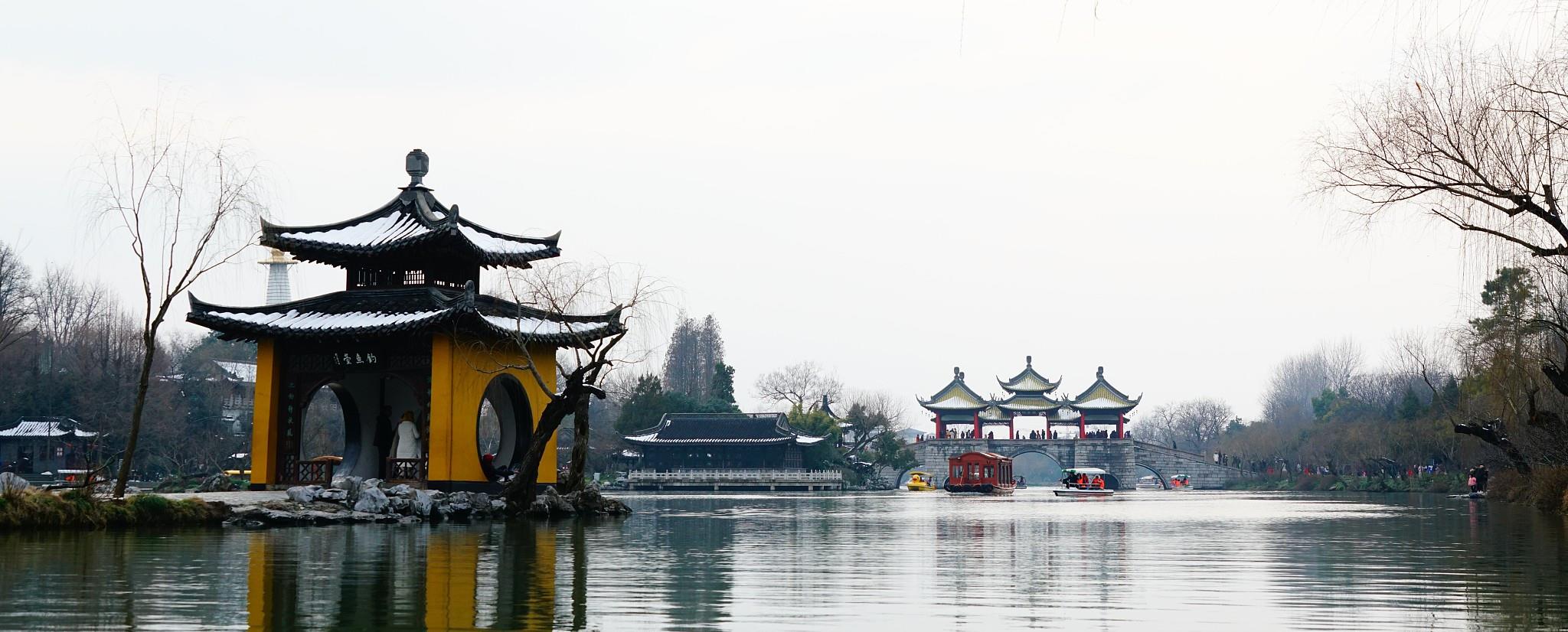 跟着楹联读扬州34|四桥烟雨楼