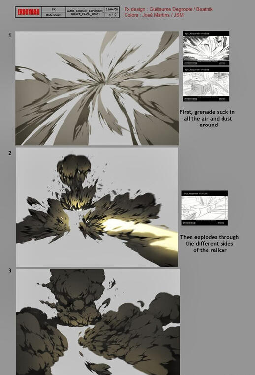 【绘画素材】一组爆炸效果画法素材参考又来啦!