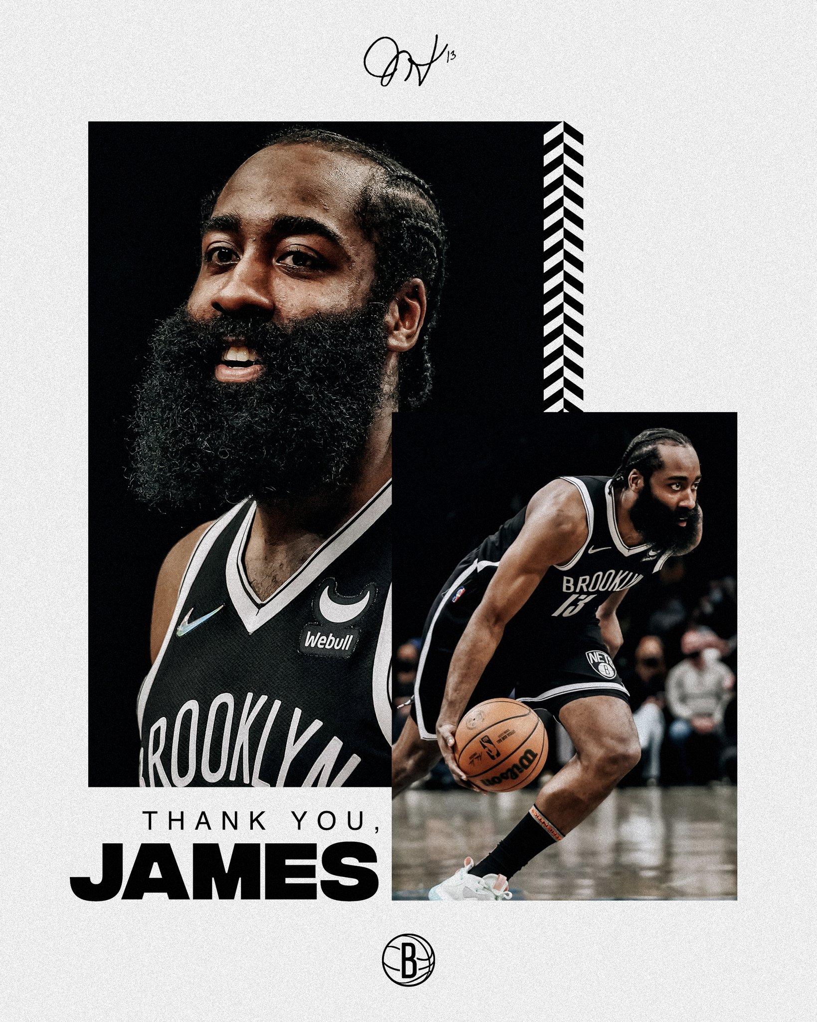 辞旧迎新篮网送别哈登感谢你做的一切还晒海报欢迎西蒙斯