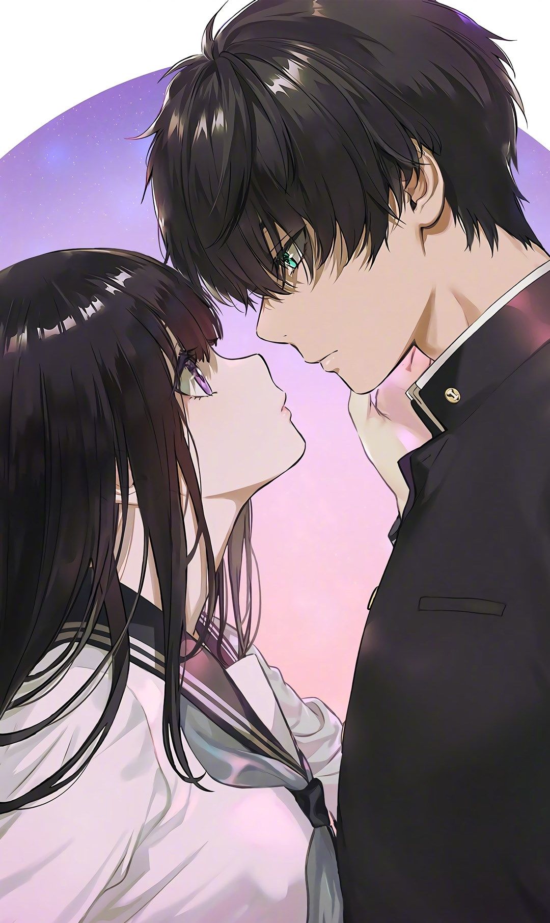 冰菓情侣插画,有的初恋是蜜糖有的初恋是砒霜,你的初恋呢?