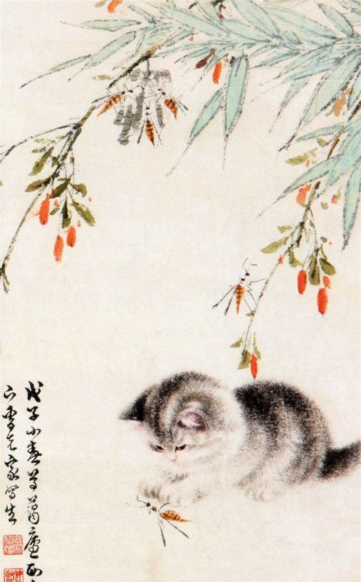 专门画猫的大画家,曹克家国画作品欣赏