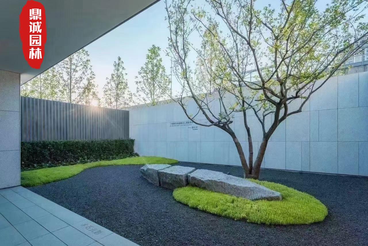 砾石黑色庭院园林景观装饰点缀石|砾石|庭院园林|景观_新浪新闻