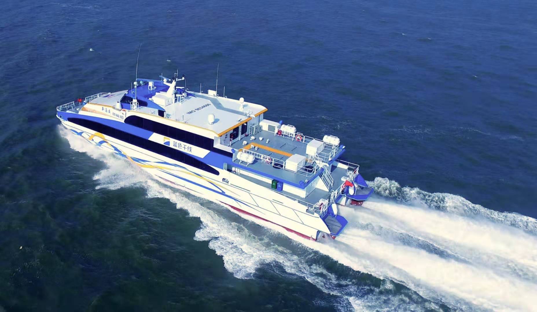 珠海九洲港至澳门水上客运航线25分钟直达澳门