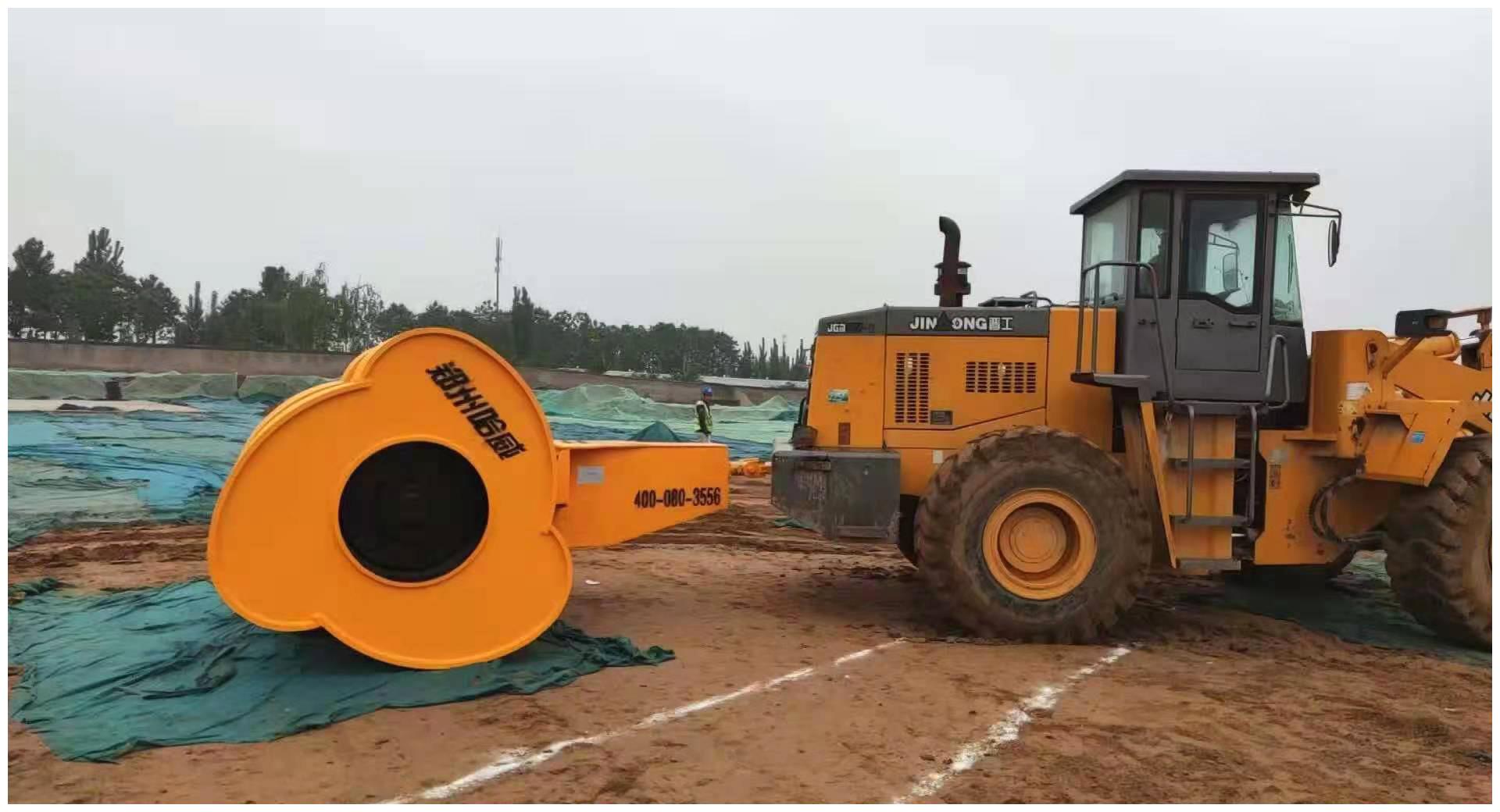 拖式冲击压路机如何在黄土地进行冲击碾压施工