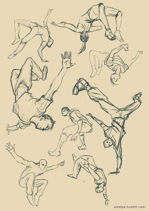 插画角色的格斗动作绘画参考,动感十足!|插画|格斗|动感_新浪新闻