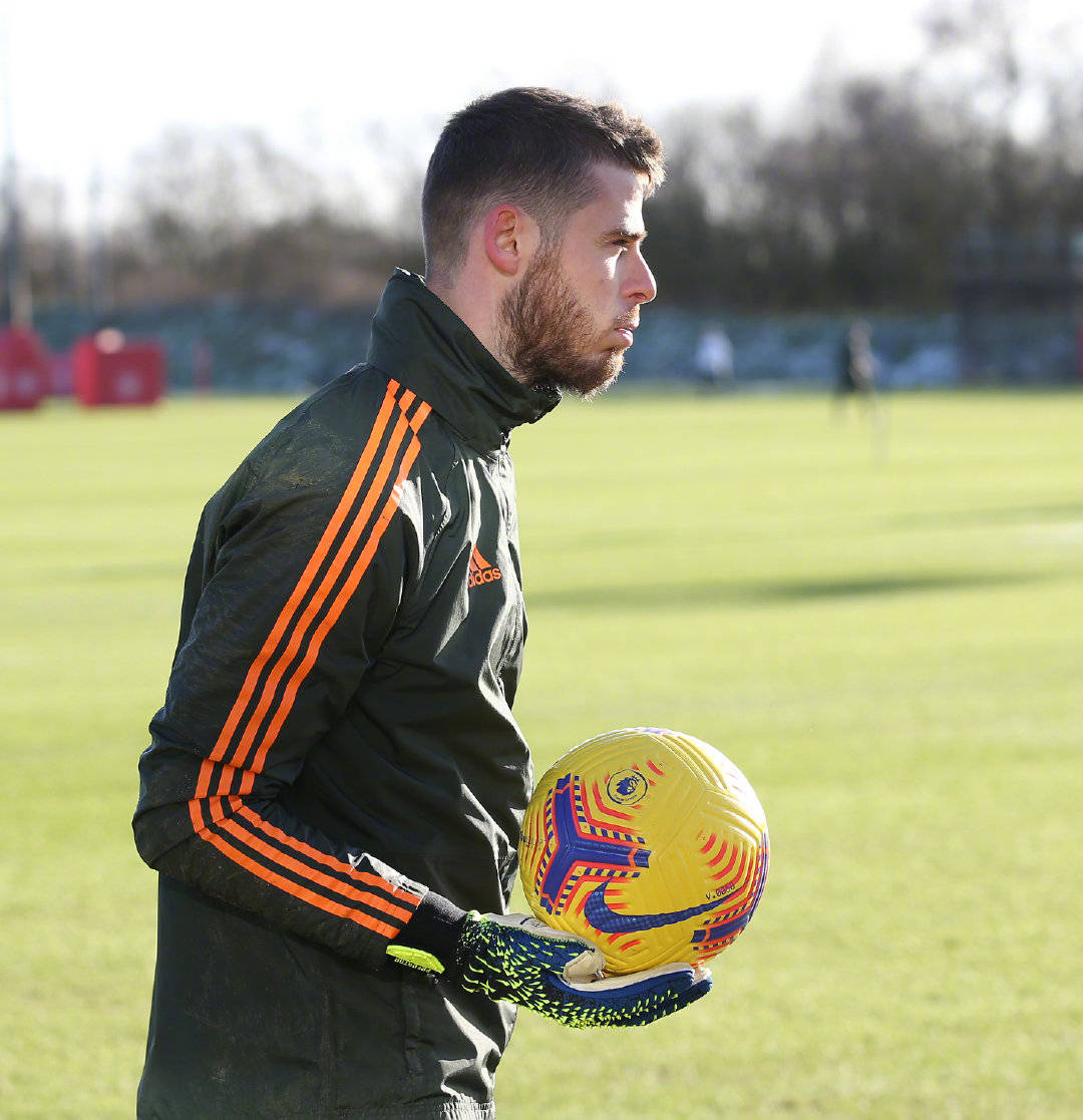 曼联足球俱乐部官方晒出守门员德赫亚的训练照_高清图集_新浪网