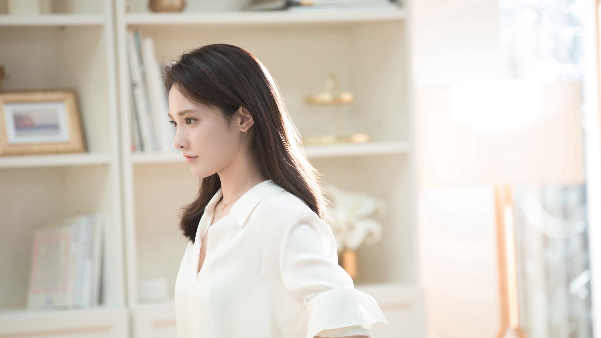 彭小苒写真 纯白优雅 花容月貌