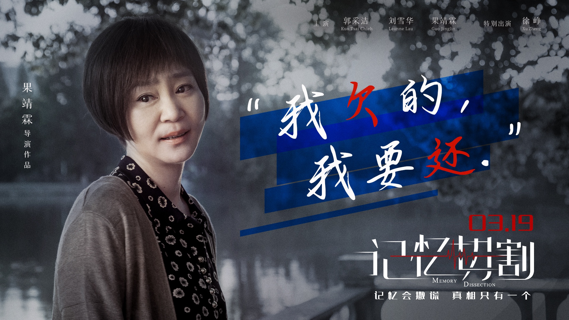 电影记忆切割将映金句海报郭采洁为爱救赎