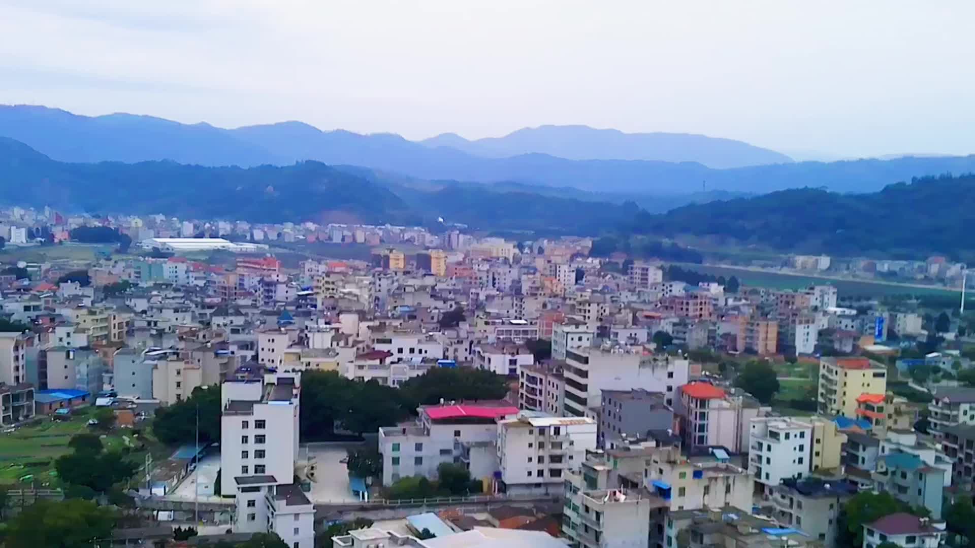 航拍福州连江县官坂镇,连江县美丽乡镇!