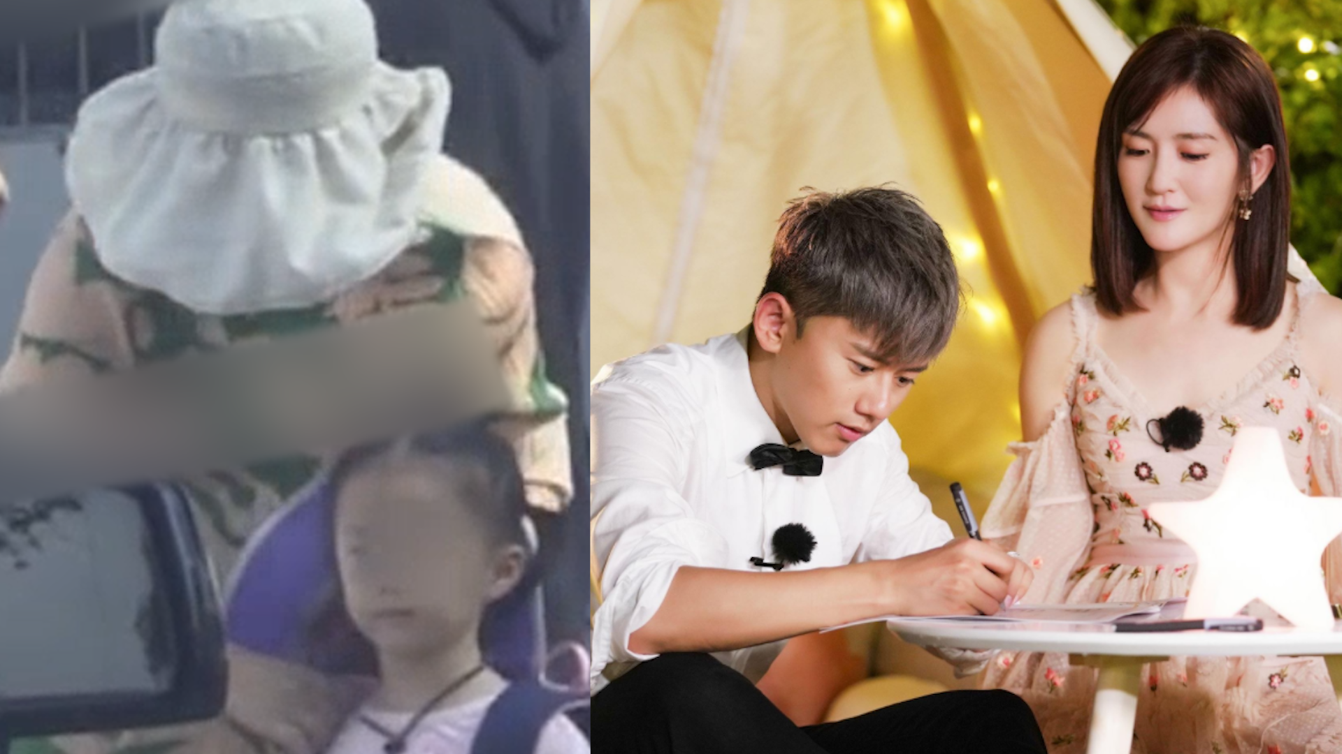 谢娜张杰接双胞胎女儿放学,跳跳俏俏正面照曝光,活泼可爱颜值高