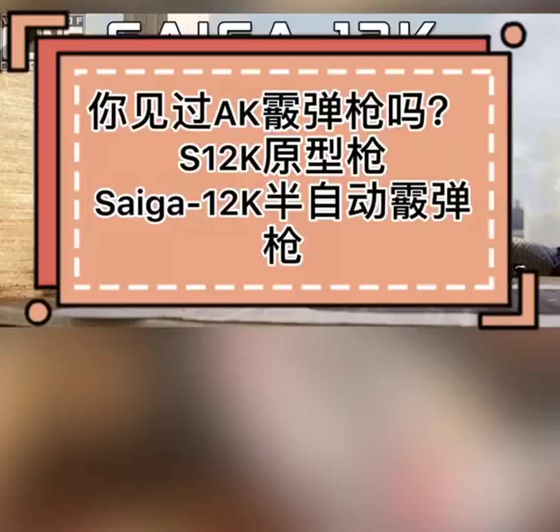 s12k在现实中的原型是saiga-12k半自动霰弹枪