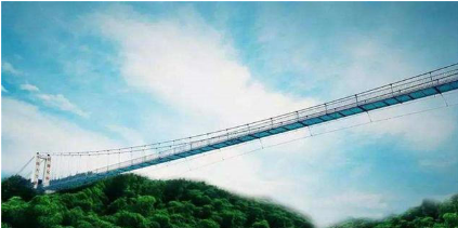 这座玻璃桥便是位于杭州垂云通天河景区内的,凌云天桥,说他是浙江省