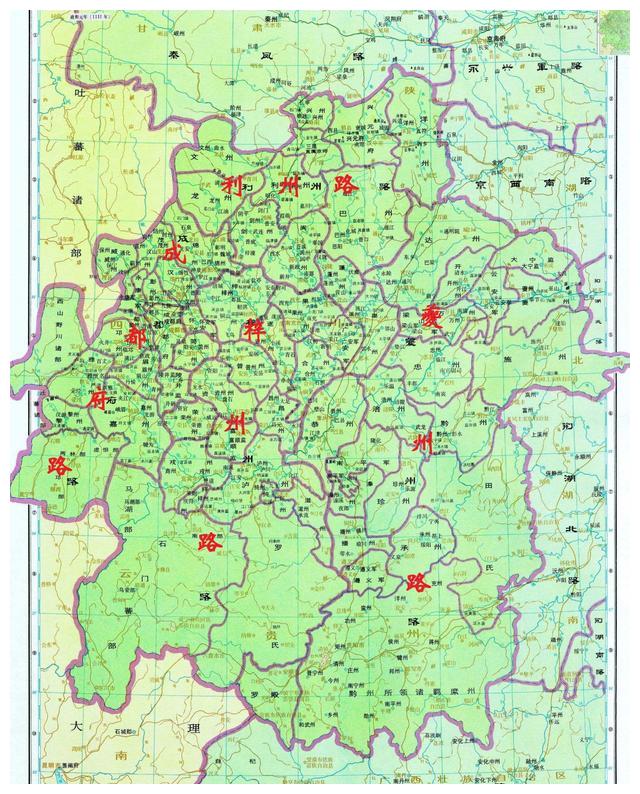 四川之名得自"川峡四路",益州,利州,梓州,夔州分别是哪里?