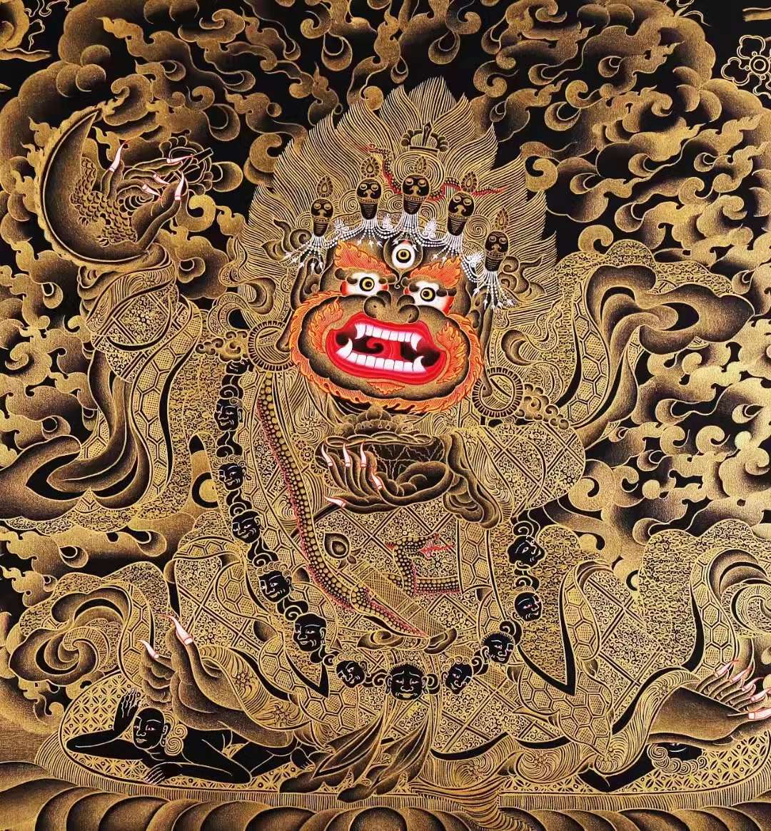 唐卡中的大黑天是哪位菩萨的化身