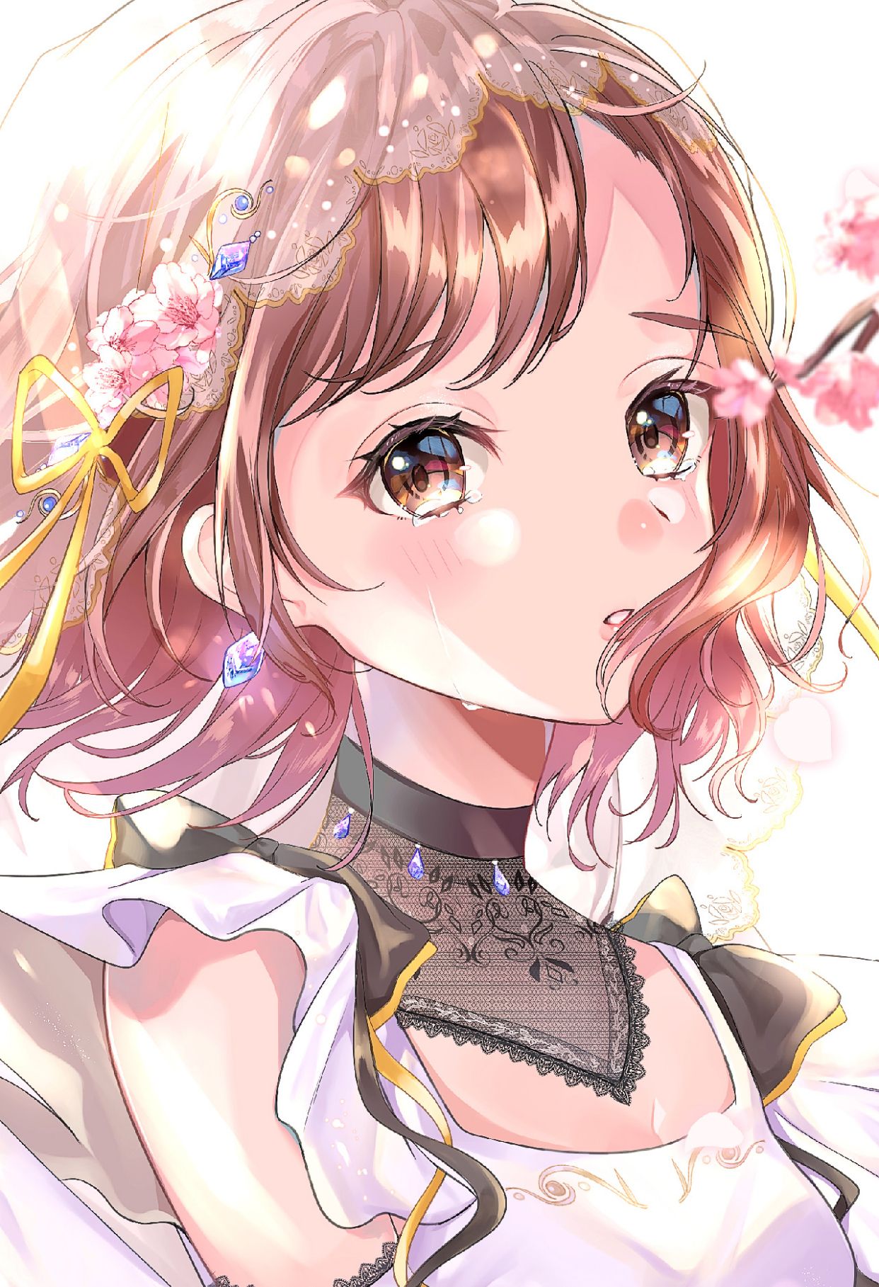 动漫美女手机壁纸分享当樱花相伴左右意境唯美颜值美不胜收