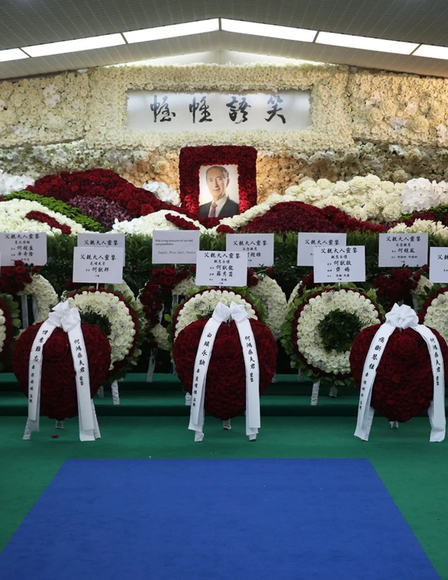 赌王大殓日,灵车巡游香港两小时,灵柩暂放东华义庄天字号独立房_高清