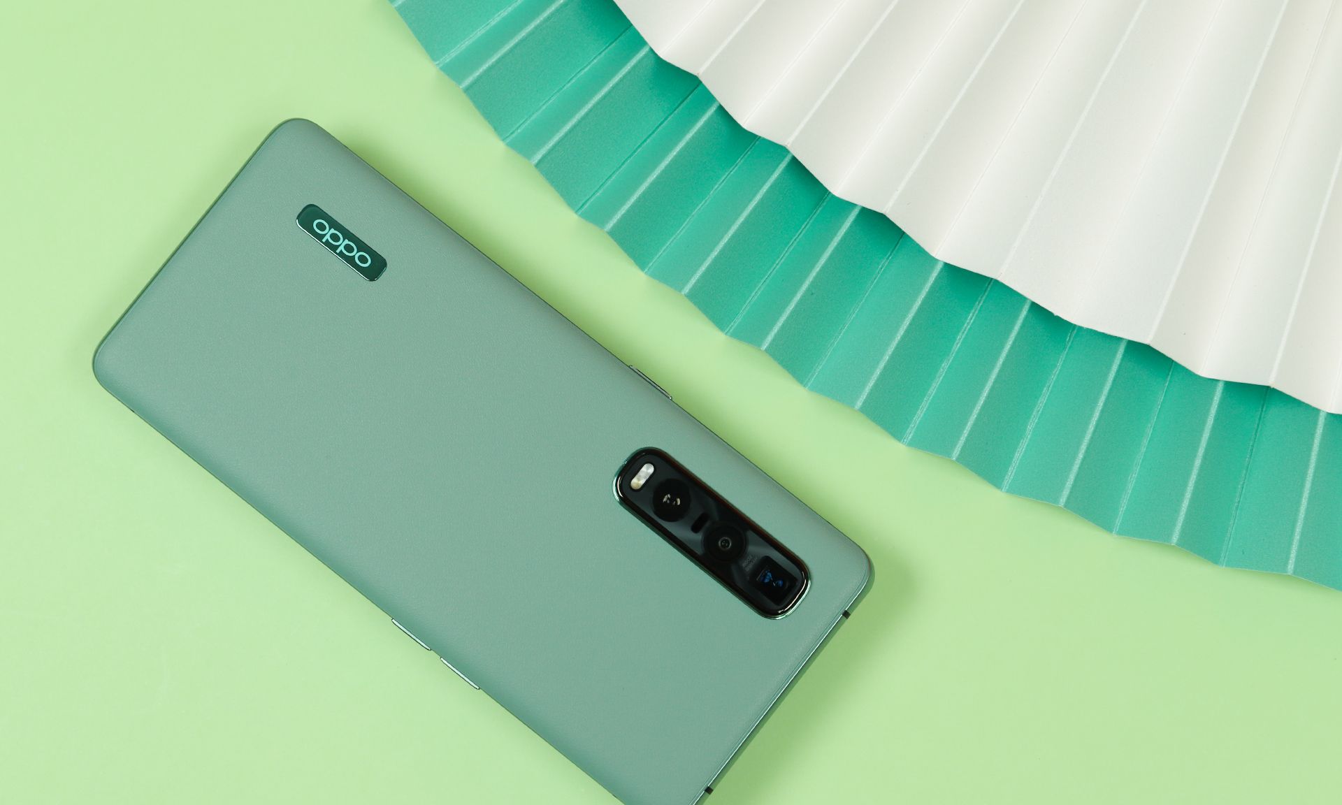 findx2pro竹青色图赏淡淡的一抹绿意