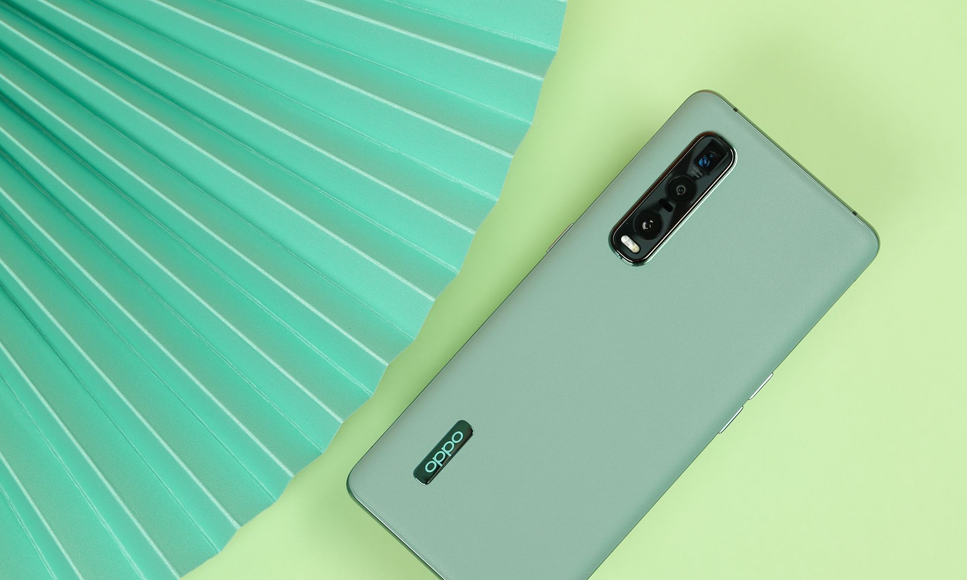 findx2pro竹青色图赏淡淡的一抹绿意