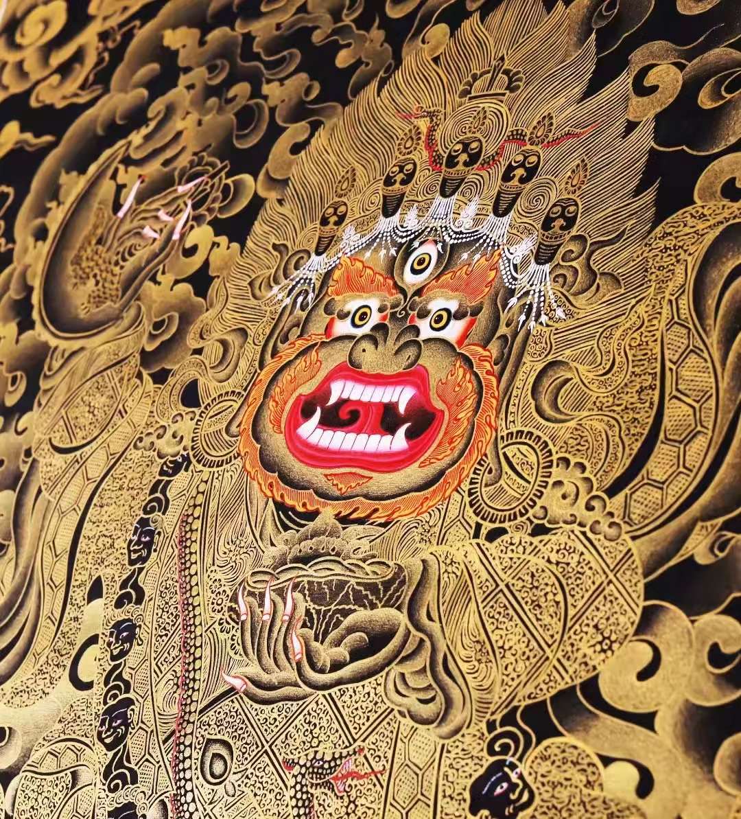 唐卡中的大黑天是哪位菩萨的化身